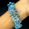 Topaz Natural Drop Briolette Cut 13x9-9x7mm Top Sky Blue Topaz Exceptional Quality Drilled Loose Gemstone