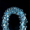 Topaz Natural Drop Briolette Cut 12x6-9x6mm Top Sky Blue Topaz Exceptional Quality Drilled Loose Gemstone
