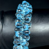 Topaz Natural Drop Briolette Cut 12x6-9x6mm Top Sky Blue Topaz Exceptional Quality Drilled Loose Gemstone