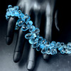 Topaz Natural Drop Briolette Cut 14x8-9x6mm Top Sky Blue Topaz Exceptional Quality Drilled Loose Gemstone