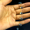 Topaz Natural Drop Briolette Cut 10x6-11x6mm Top Sky Color VVS Clarity Side Drilled Loose Gemstone