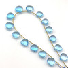 Topaz Natural Heart Plain Smooth 12-14mm VVS Clarity Swiss Blue Color Side Drilled Loose Gemstone