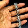 Aquamarine Natural Drop 7x5mm Briolette Cut VS Clarity Aqua Sky Blue Drilled Loose Gemstone
