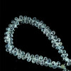 Natural Aquamarine Drop 6x4mm Briolette Cut VVS Clarity Aqua Sky Blue Color Drill Gemstone