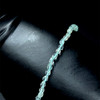 Aquamarine Natural Drop 3x2mm Briolette Cut VS Clarity Aqua Sky Blue Color Drill Gemstone