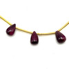 Natural Ruby Plain Drop 6x4-8x5mm VVS Clarity Drilled July Birthstone Loose Gemston