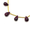 Natural Ruby Plain Drop 5x4-9x5mm VVS Clarity Drilled July Birthstone Loose Gemstone