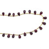 Natural Ruby Plain Drop 7x4-8x5mm VVS Clarity Drilled July Birthstone Loose Gemstone