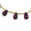 Natural Ruby Plain Drop 7x4-8x5mm VVS Clarity Drilled July Birthstone Loose Gemstone