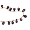Natural Ruby Plain Drop 9x5-11x6mm Very Good Quality Drilled July Birthstone Loose Gemstone