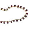 Natural Ruby Precious Gemstone Plain Drop 6x4-9x5mm VVS Clarity Smooth Side Drilled July Birthstone