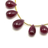 Ruby Drops Natural Gemstone Precious Plain Smooth Cut 8x5-14x8.5mm Jewelry Layout Drilled Loose Gemstone