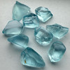 Natural Topaz Rough 95 Carats 9 Pcs Uncut 5A Grade Light Swiss Blue Color Gemstone Rocks
