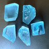 Natural Topaz Rough 87.81 Carats 5 Pcs Uncut 5A Quality Swiss Blue Color Gemstone Rocks