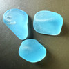 Natural Topaz Rough 42.5 Carats 3 Pcs Uncut 6A Quality Royal Swiss Blue Color Gemstone Rocks