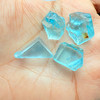 Natural Topaz Rough 62.06 Carats 4 Pcs Uncut 4A Quality Royal Swiss Blue Color Gemstone Rocks