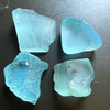 Natural Topaz Rough 81.67 Carats 4 Pcs Uncut 4A Grade Royal Swiss Blue Color Gemstone Rocks