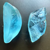 Natural Topaz Rough 44.88 Carats 2 Pcs Uncut 5A Grade Swiss Blue Color Gemstone Rocks