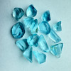 Natural Topaz Rough 65.09 Carats 15 Pcs Uncut 5A Grade Light Swiss Blue Color Gemstone Rocks