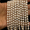 Freshwater Pearl 7x5mm Button/Drop Smooth Cut 53 PCS Ivory Color 15 inch Strand June Birthstone