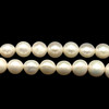Freshwater Pearl 9mm Round Smooth Cut White Color 15 inch Strand June Birthstone