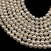 Freshwater Pearl 5mm Off Round Smooth Cut Ivory Color 16.2 inch Strand June Birthstone