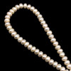 Freshwater Pearl 7mm Rondelle Smooth Cut Cream Color 15.9 inch Strand June Birthstone