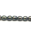 Freshwater Pearl Strand 8x6mm Drop & Button Smooth Cut Dark Grey Color 15 inch Pearl Birthstone
