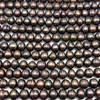 Freshwater Pearl Strand 8.5x7mm Ringed Smooth Cut Chocolate Brown Color 15.5 inch Pearl Birthstone