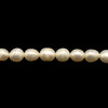Freshwater Pearl Strand 9x7mm Drop & Button Smooth 47 PCS Ivory Color 15 inch Pearl Birthstone