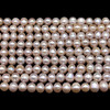 Freshwater Pearl Strand 7x6mm Button Smooth Cut Lavender Color 15.5 inch Pearl Birthstone