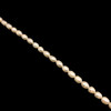 Freshwater Pearl 9x7mm Button Smooth Cut Bridal White Color 15.3 inch Strand