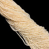 Freshwater Pearl 7x5mm Button/Drop Smooth Cut Ivory Color 14.9 inch Necklace Strand