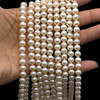 Freshwater Pearl 7mm Off Round Smooth Cut Cream Color 15.6 inch Strand