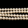 Freshwater Pearl 8mm Round Smooth Cut Cream Rose Color 15.5 inch Strand