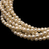 Freshwater Pearl 16" Strand 6mm Off Round Smooth Cut Cream Color June Birthstone