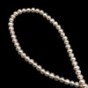 Freshwater Pearl 6mm Off Round 15.9 inch Smooth Cut Cream Color Strand Jewelry
