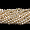 Freshwater Pearl 6mm Off Round 15.9 inch Smooth Cut Cream Color Strand Jewelry
