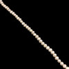 Freshwater Pearl 10x8mm Button Smooth Cut Bridal White Color 15.6 inch Strand