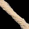 Freshwater Pearl Strand 7x6mm Button/Ringed Smooth Cream Color 15.6 inch June Birthstone