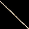 Freshwater Pearl 7x6mm Button Ringed Cream Smooth Cut  15.6 Inch Strand June Birthstone