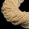 Pearl Freshwater 3.5x3mm Rice Smooth Cut Cream Rose Color Loose Strand