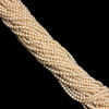 Pearl Freshwater 7x6mm Button Smooth Cut Ivory Color Loose Strand