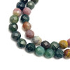 Jasper Semiprecious 8 mm Ball Facet Cut Multi Color Loose Gemstone Beads
