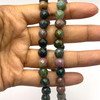 Jasper Semiprecious 8 mm Ball Facet Cut Multi Color Loose Gemstone Beads