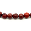 Jasper Semiprecious 8 mm Ball Plain Cut Brick Color Loose Gemstone Beads
