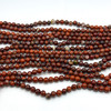 Jasper Semiprecious 8 mm Ball Plain Cut Brick Color Loose Gemstone Beads