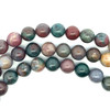 Jasper Semiprecious 11.5 mm Ball Plain Cut Multi Color Loose Gemstone Beads