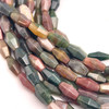 Jasper Semiprecious 13.5x6.5 mm Fancy Plain Cut Multi Color Loose Gemstone Beads