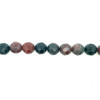Jasper Semiprecious 14 mm Ball Facet Cut Multi Color Loose Gemstone Beads